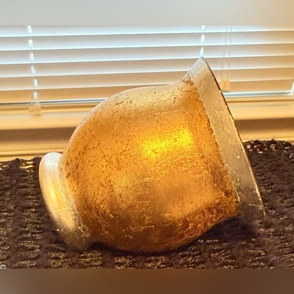 Vintage PartyLite Gold/Silver Mercury Glass Votive Holder - Picture 7 of 15